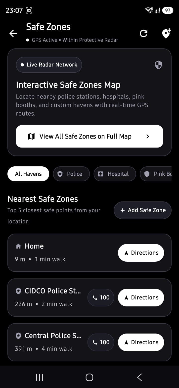 Virica Safe Zones Radar Network